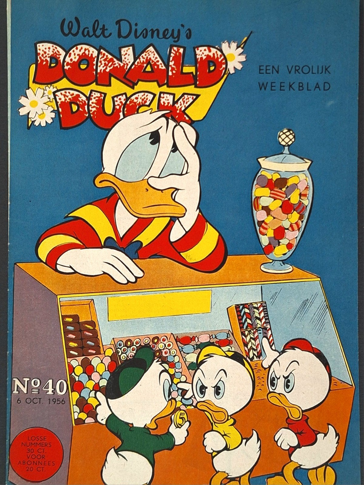 Donald Duck 1956 nr. 40, Boeken, Eén stripboek, Ophalen of Verzenden, Zo goed als nieuw