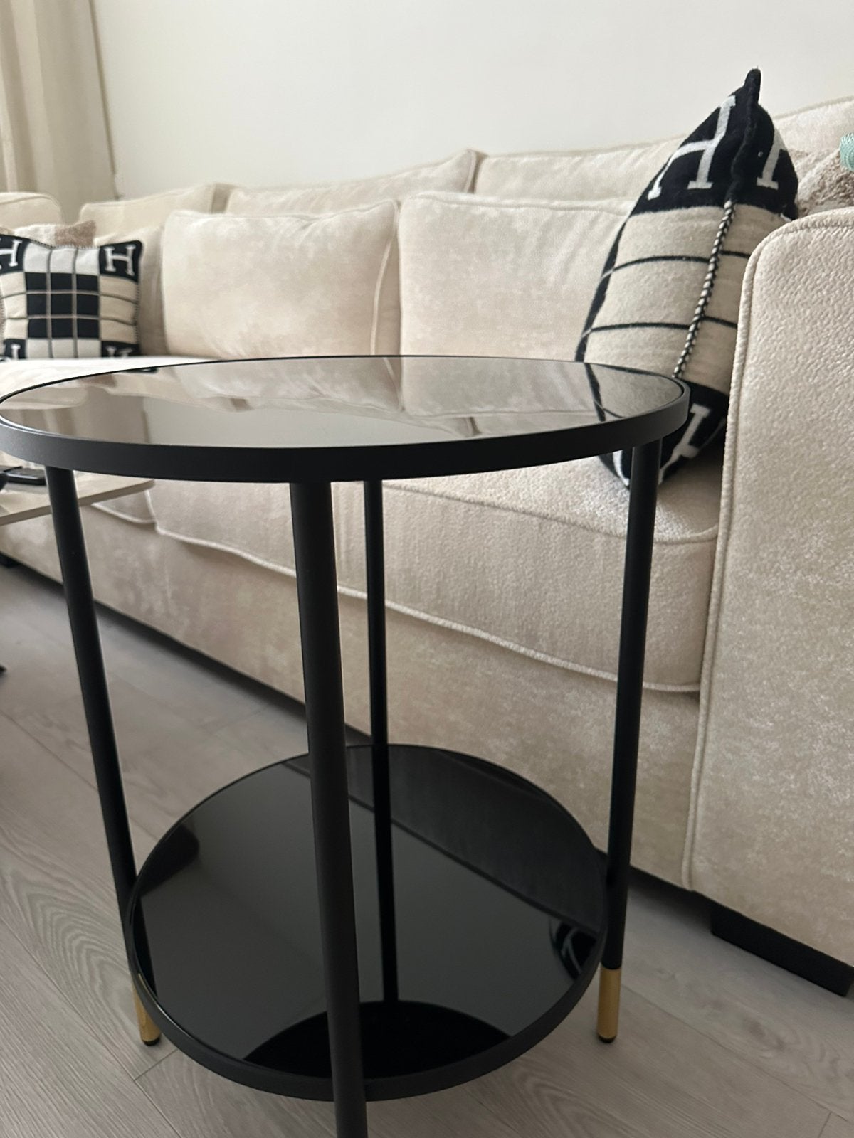 Nette bijzettafel, Ophalen, 50 tot 100 cm, Rond, Zo goed als nieuw