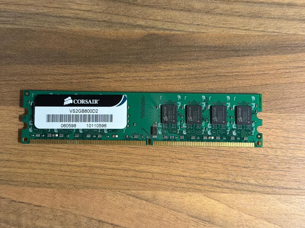 Corsair VS2GB800D2 DDR2 RAM Geheugenmodule 2GB, Gebruikt, Server, Ophalen of Verzenden, DDR2