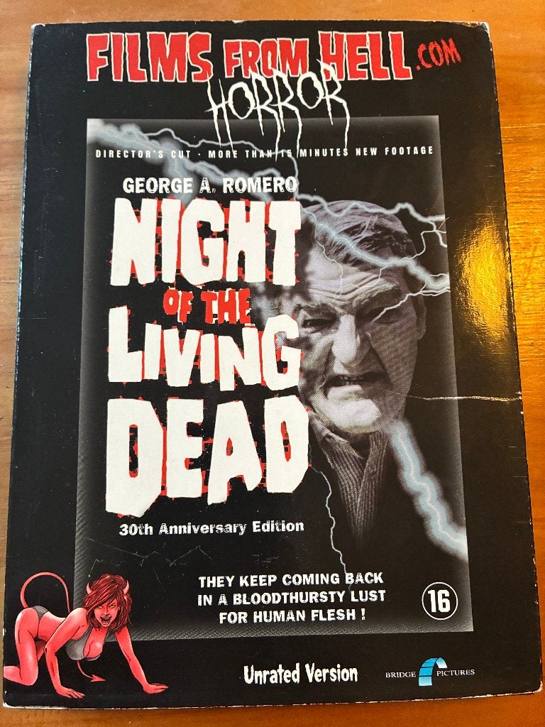 Night of the Living Dead ; Horror klassieker !, Vanaf 16 jaar, Ophalen of Verzenden, Zo goed als nieuw, Vampiers of Zombies