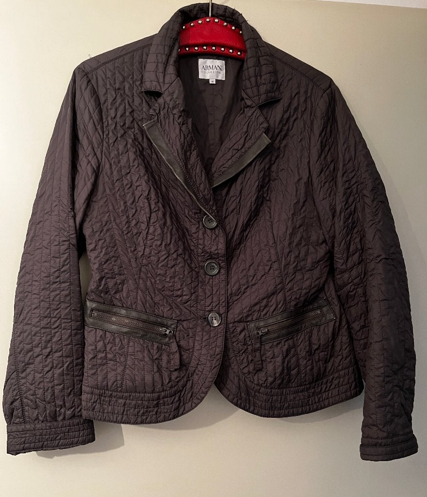 Armani jas, IT46, NL 40, M, groen, zgan, blazer, zomerjas, Kleding | Dames, Ophalen of Verzenden, Zo goed als nieuw, Groen, Armani