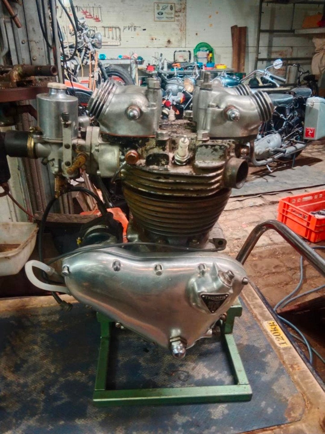 Triumph 6T Thunderbird Motorblok (1954), Motoren, Ophalen of Verzenden