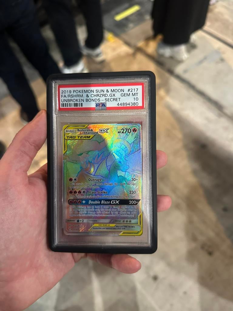 Reshiram&Charizard #217 PSA 10, Ophalen of Verzenden, Zo goed als nieuw
