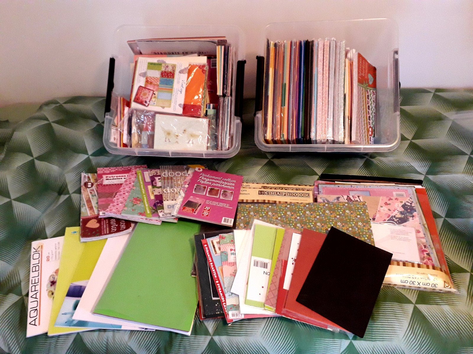 Scrapbook papier, Ophalen, Zo goed als nieuw, Papier of Karton