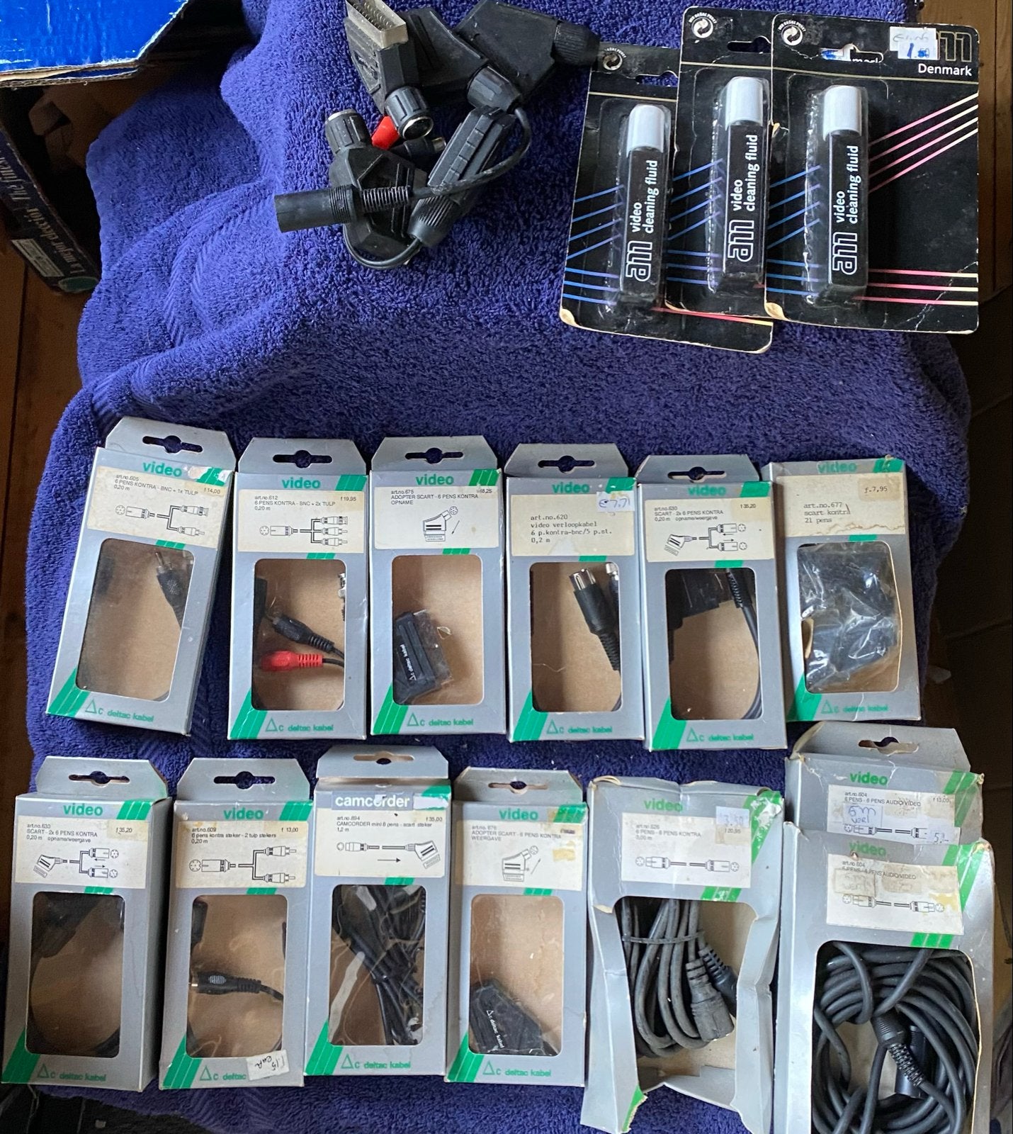 Vintage Audio/Video Kabels & Reinigingsvloeistof (NOS), Ophalen of Verzenden, Nieuw, Minder dan 2 meter, Overige kabels