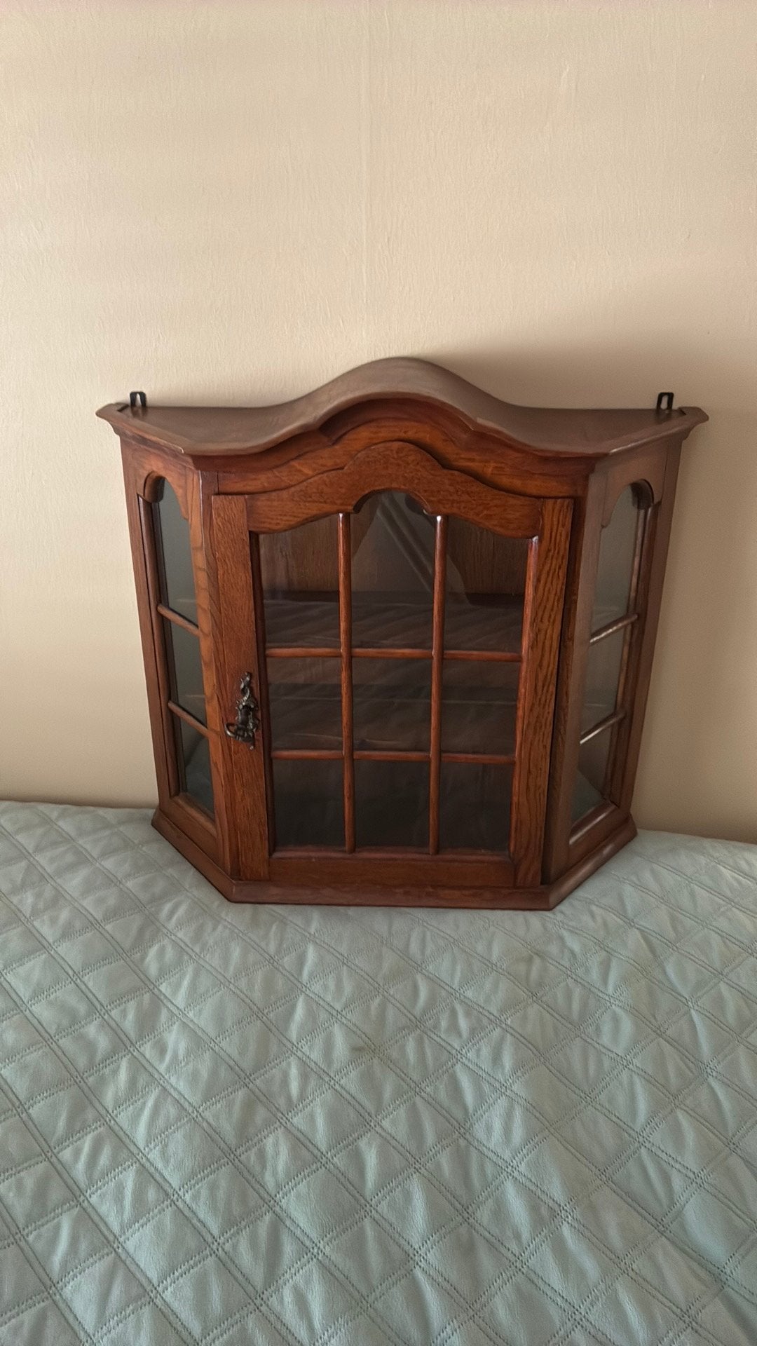 MOOIE VITRINE KASTJE VAN HOUT., Ophalen, Eikenhout, 50 tot 100 cm, Minder dan 25 cm