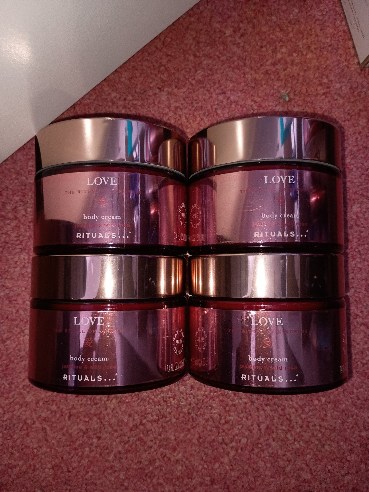 4x Rituals The Ritual of Love Body Cream - Nieuw, Ophalen of Verzenden, Nieuw, Bodylotion, Crème of Olie