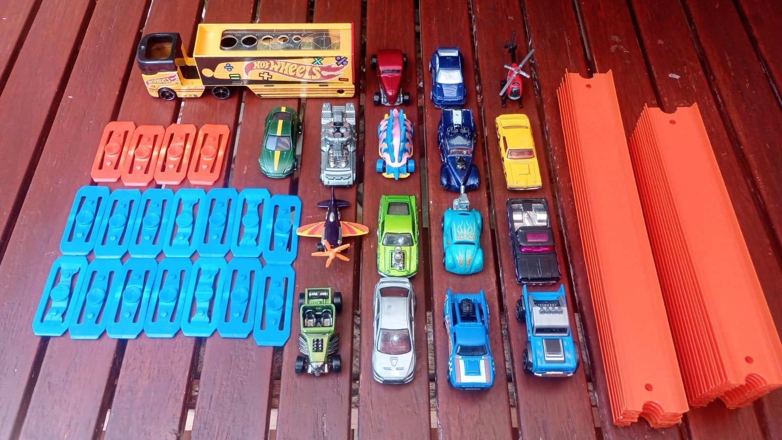Hot Wheels Racebaan Onderdelen en Auto's, Ophalen, Gebruikt, Onderdelen, Zelf te bouwen