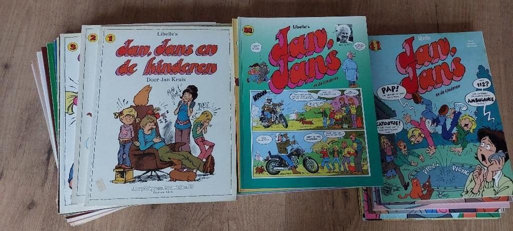 Jan Jans en de kinderen serie 1-50, Meerdere stripboeken, Ophalen, Gelezen, Jan Kruis