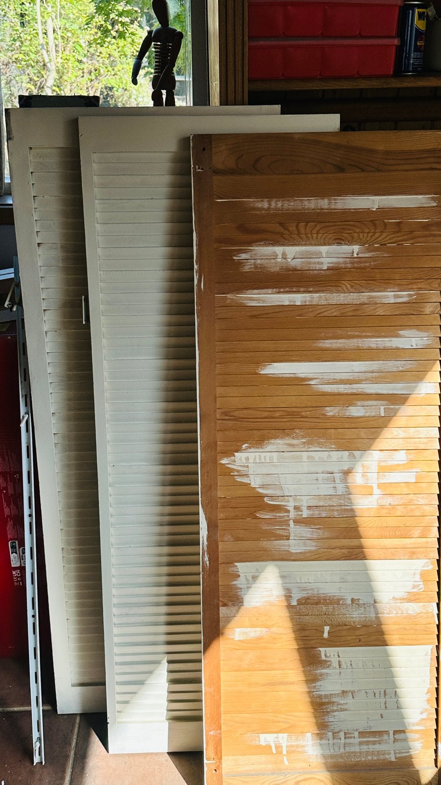 Louvre deurtjes - Diverse maten en kleuren, Ophalen, Gebruikt, Hout, Binnendeur