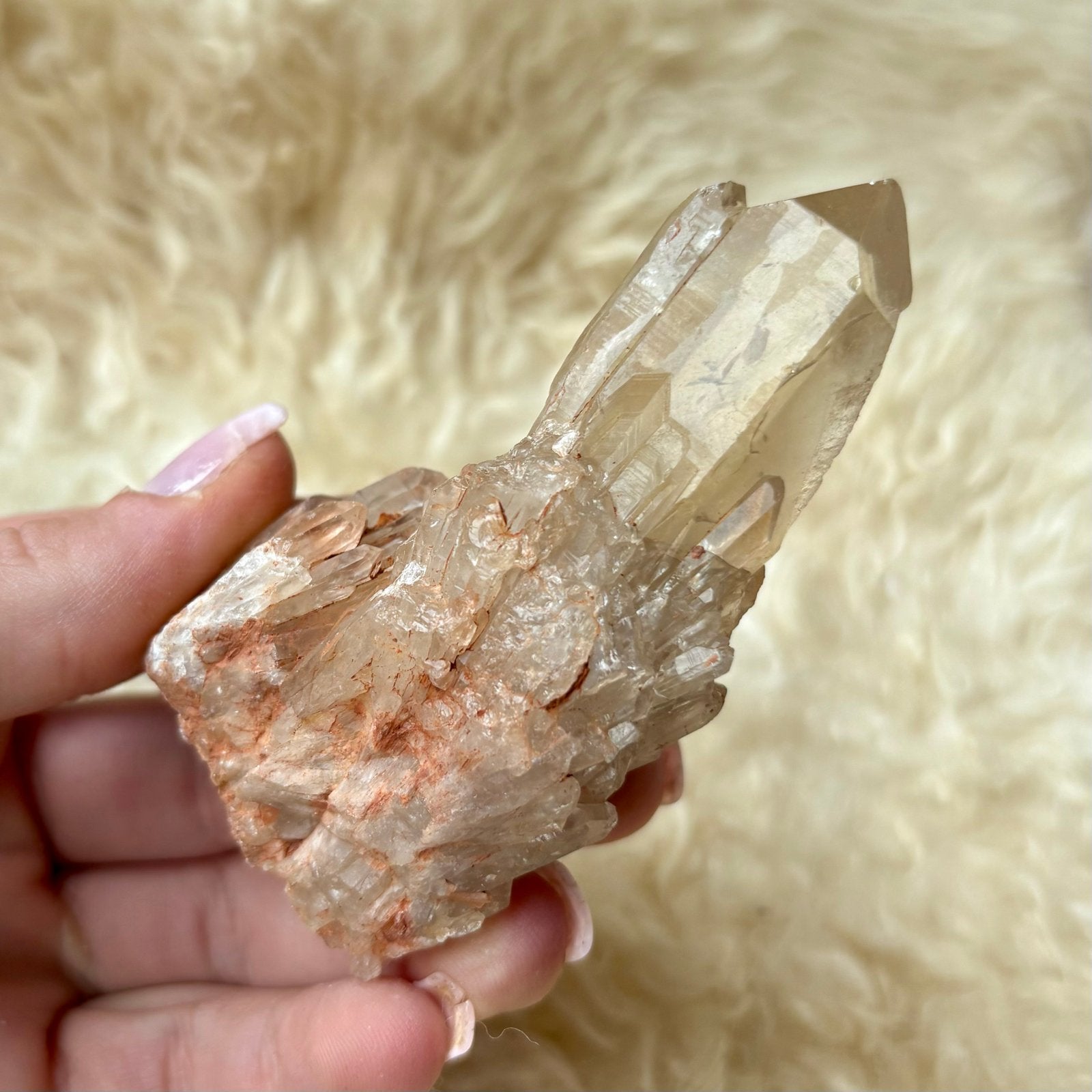 Natuurlijke Citrien Cluster (Congo) - 8cm x 5cm x 4,5cm, Verzamelen, Mineralen en Fossielen, Verzenden, Mineraal