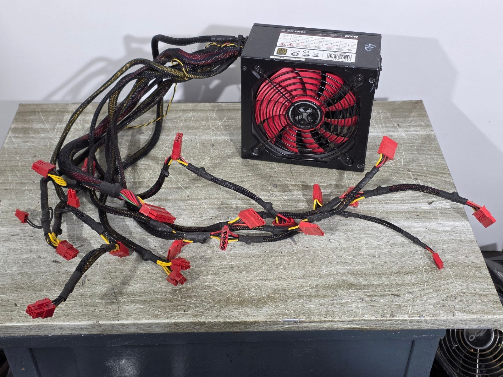 Xilence 800w max voeding psu power supply xp800, Gebruikt, ., Ophalen of Verzenden, .