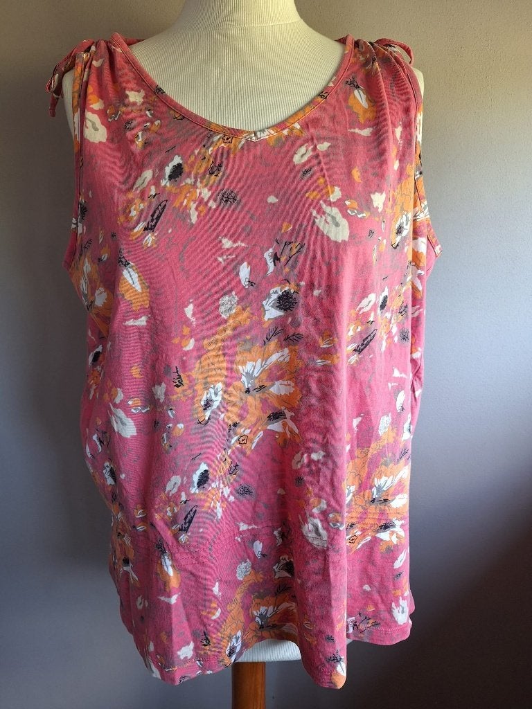 Roze stretch hemd top print van Charles Vögele, maat XL, Kleding | Dames, Maat 46/48 (XL) of groter, Ophalen of Verzenden, Roze