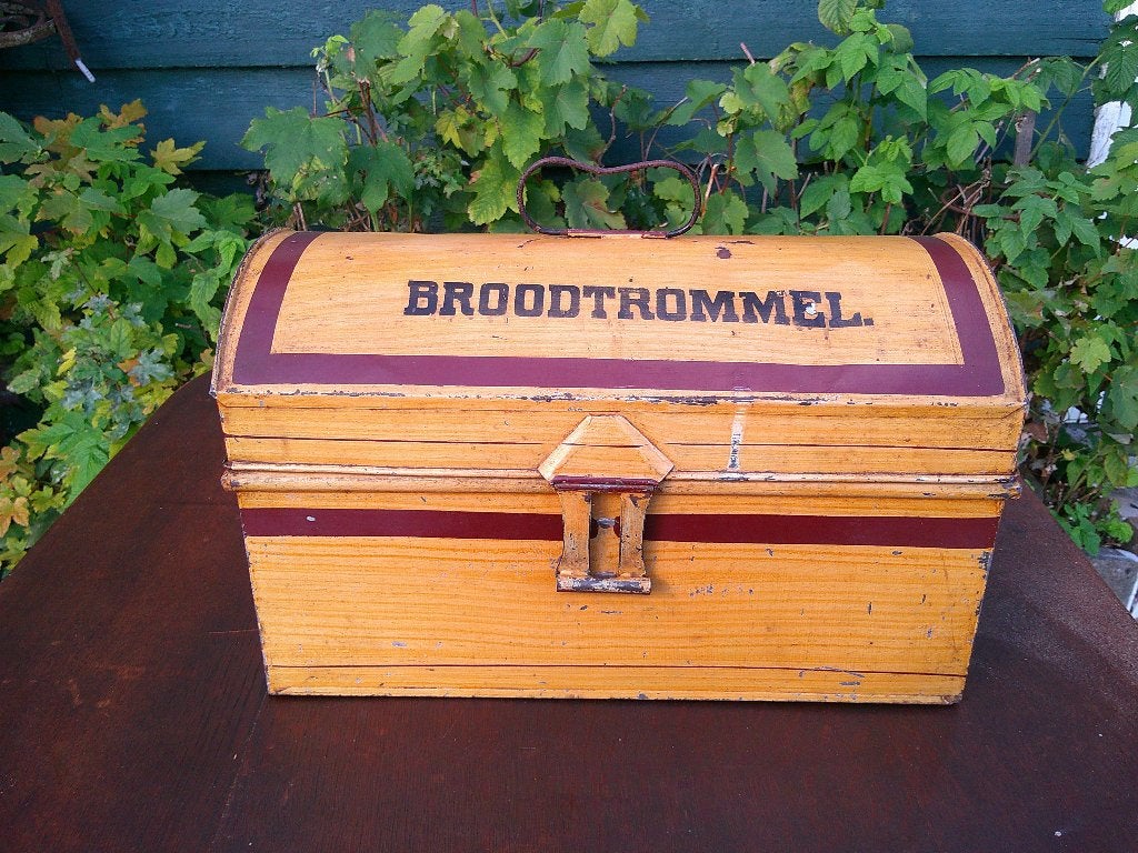 broodtrommel - blik, Ophalen of Verzenden, Gebruikt, Overige