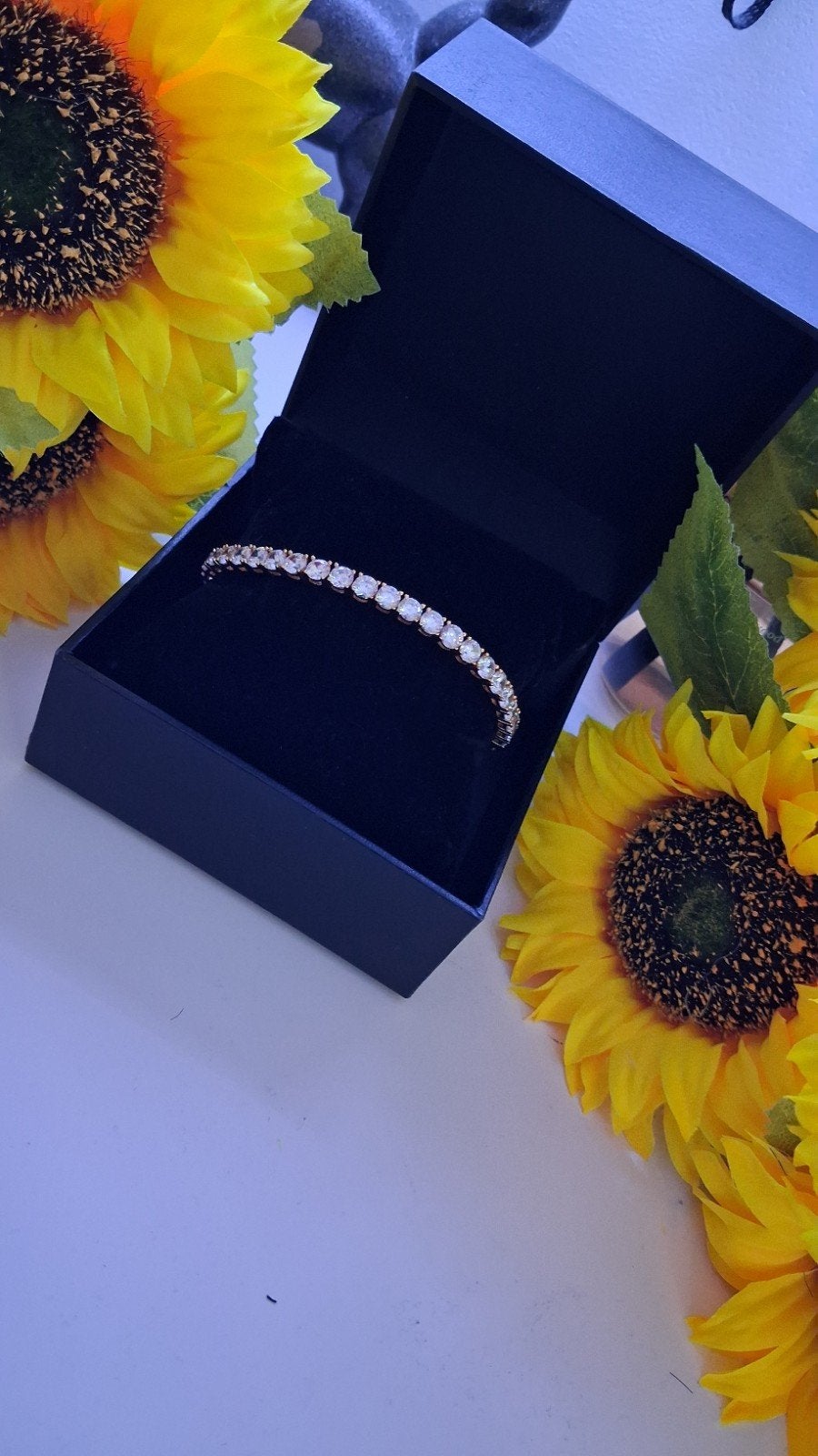 Moissanite Tennis Armband 5mm, Overige materialen, Met edelsteen, Nieuw, Ophalen of Verzenden
