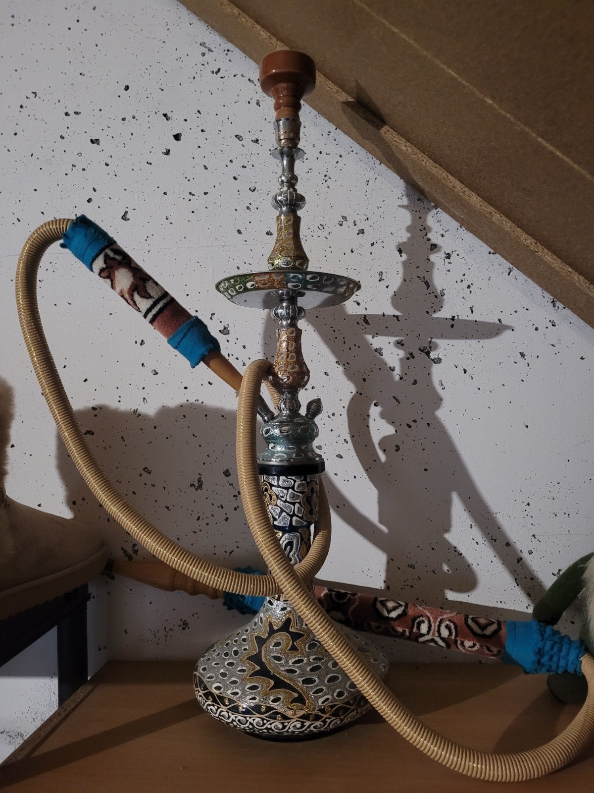 Sisha, Ophalen, (Water)pijp