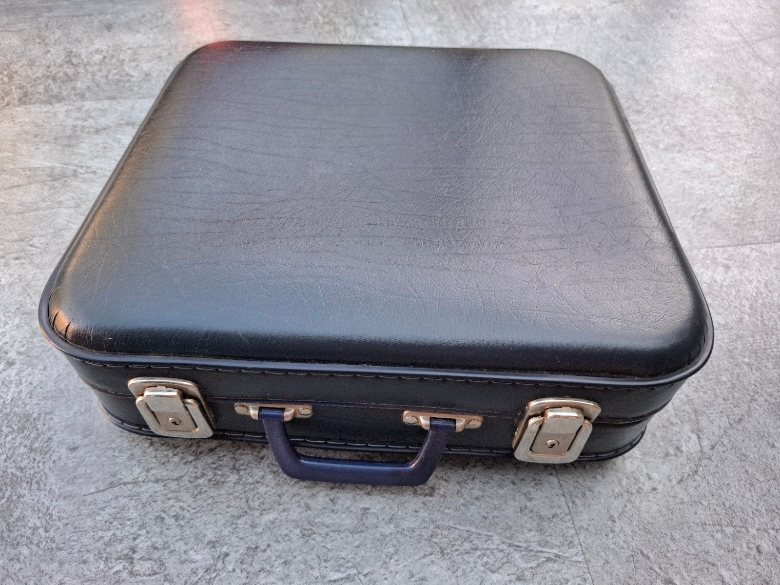 Vintage KLM Koffer - Jaren 70 - Donkerblauw, Ophalen of Verzenden, Gebruikt