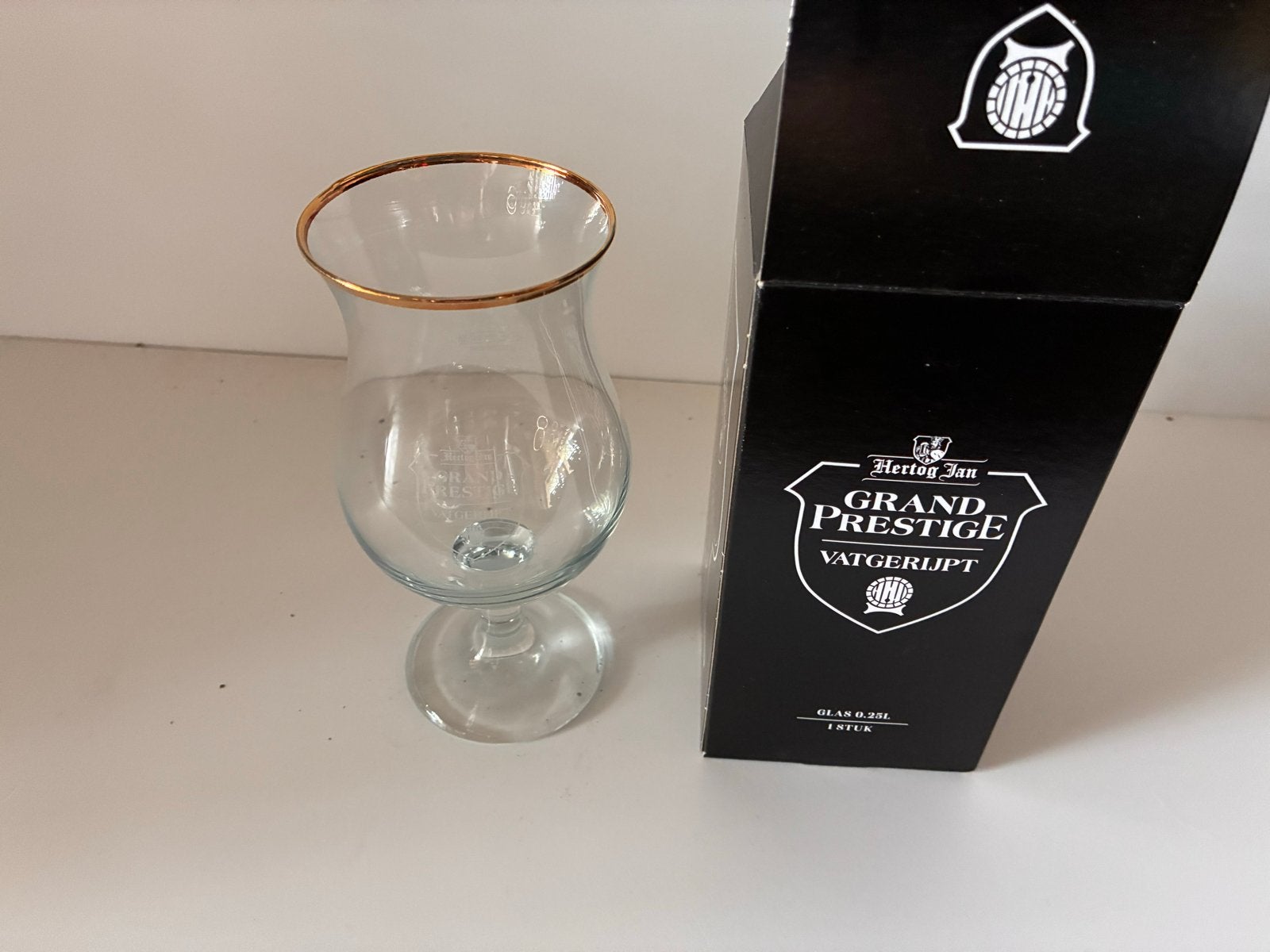 Hertog Jan Grand Prestige Vatgerijpt bierglas - 0.33L, Verzamelen, Biermerken, Ophalen, Nieuw