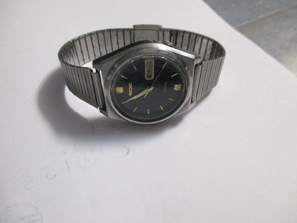 vintage seiko automaat 1980/90 waterressist 181172/7009-876a, Seiko, Staal, Met bandje, Polshorloge