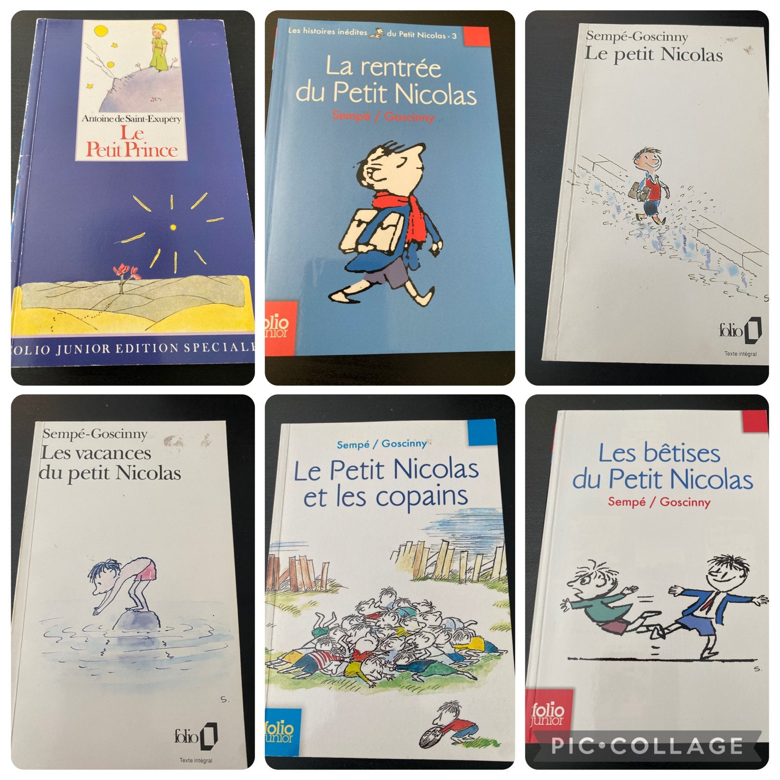Le Petit Nicolas & Le Petit Prince - 6 Franse Boeken, Ophalen of Verzenden, Gelezen, Fictie