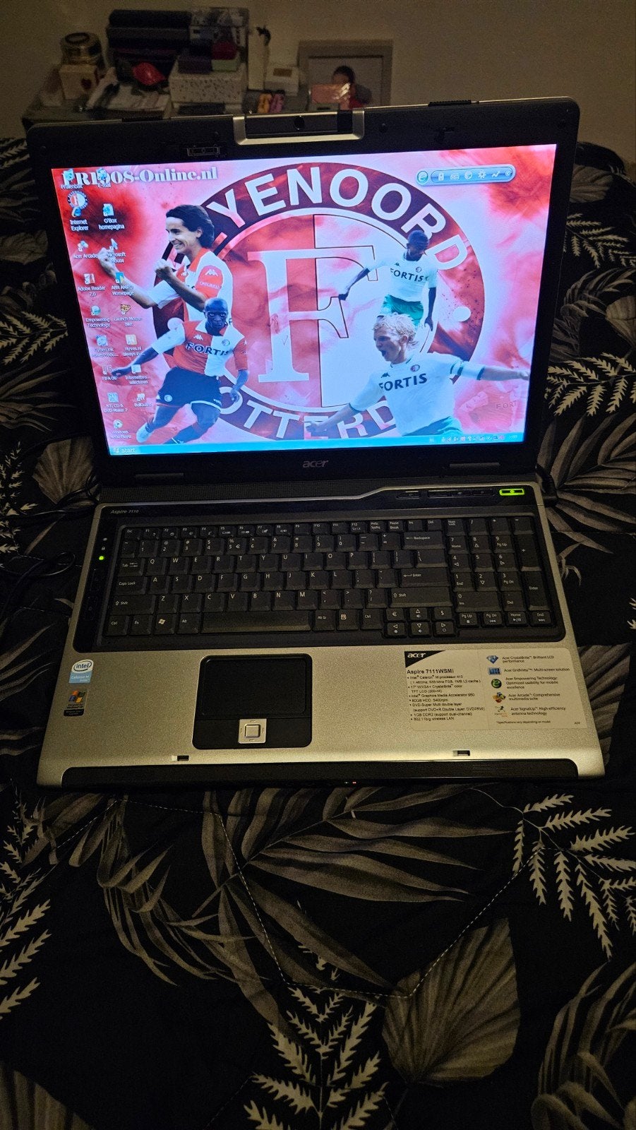Oude Acer laptop met tas, Ophalen of Verzenden, 17 inch of meer, 2 tot 3 Ghz, HDD