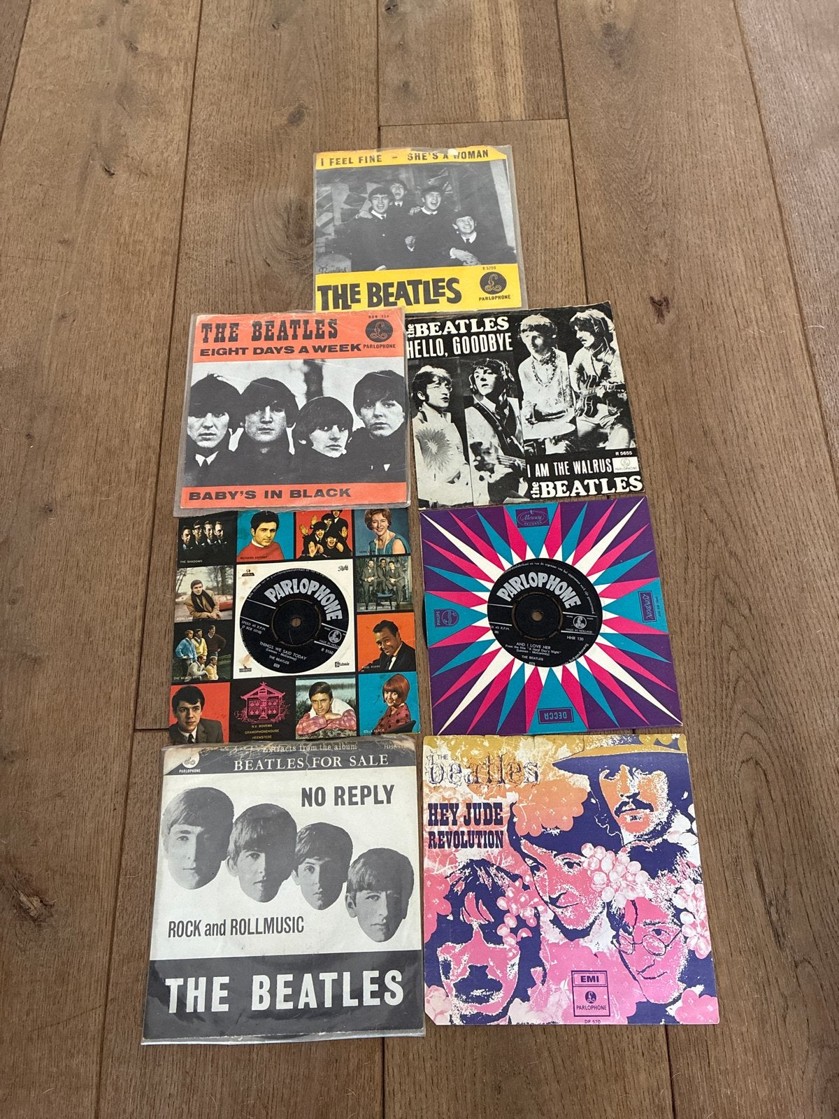 The Beatles Vinyl Singles Collectie - Zeer Nette Staat, Cd's en Dvd's, Pop, Originele persing, 7 inch, Ophalen of Verzenden