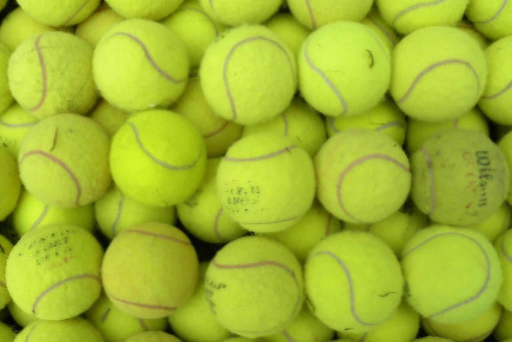 Gebruikte tennisballen, Ophalen of Verzenden, Gebruikt, Hondenballen
