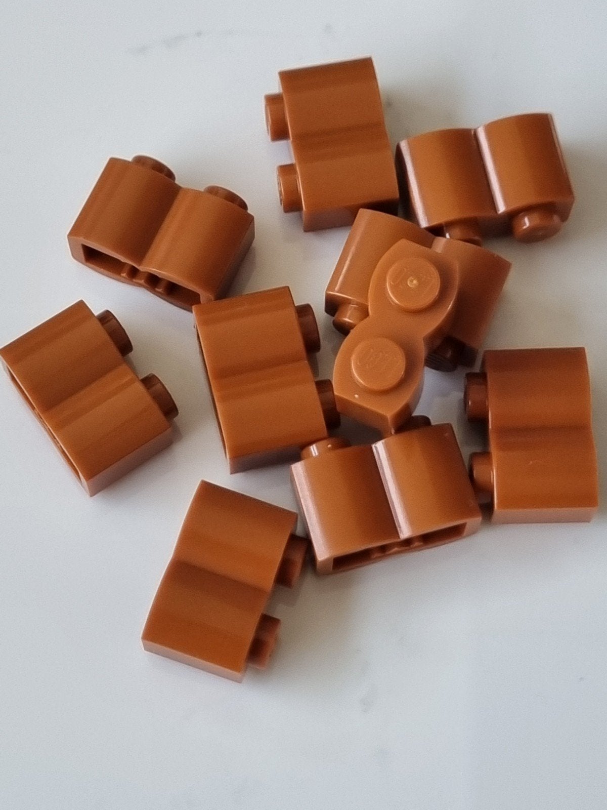 10 nieuwe lego log / boomstam stenen 1x2 Dark Orange, Ophalen, Overige thema's, Lego, Nieuw