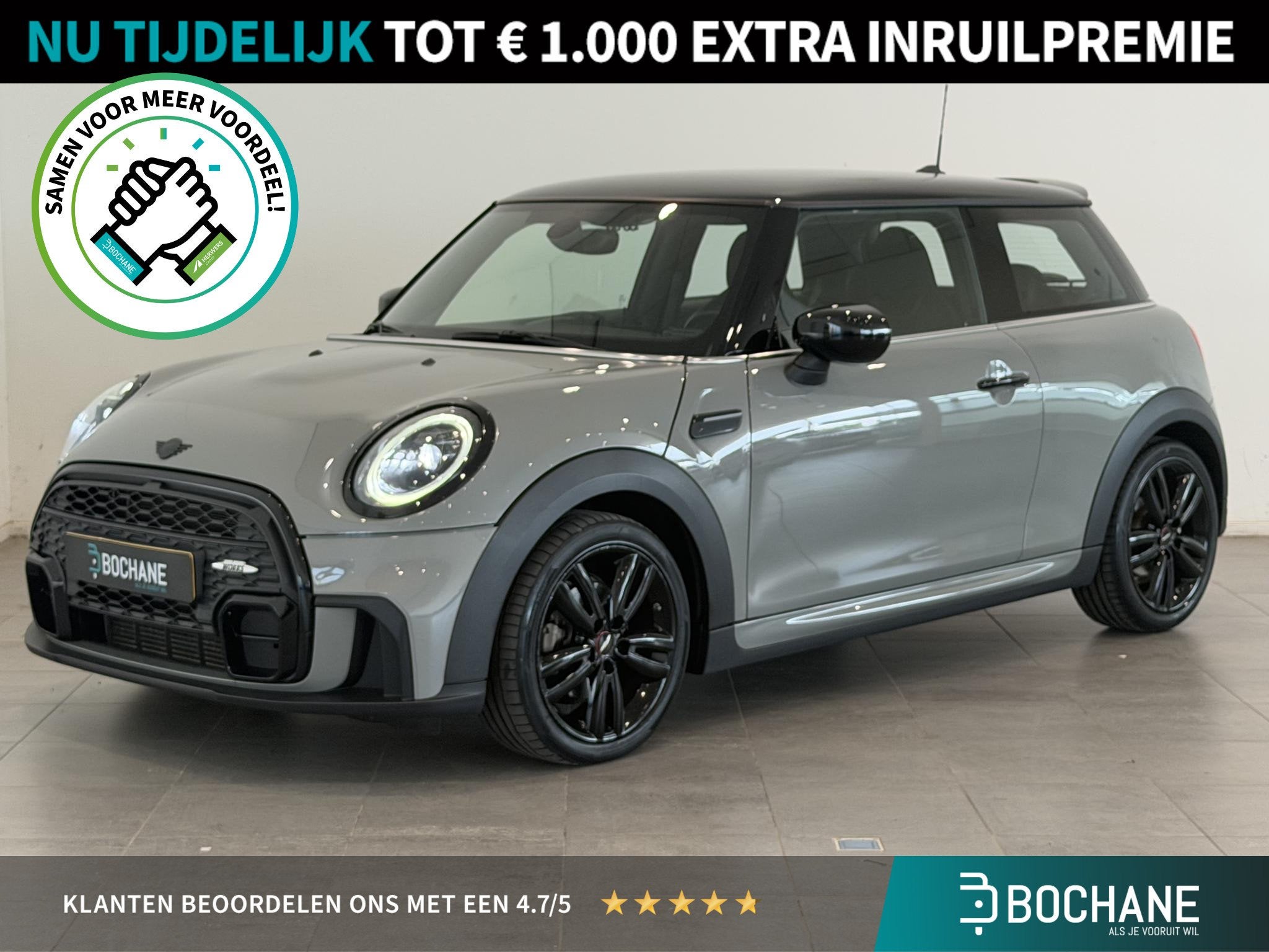 MINI 3-Deurs 1.5 Cooper John Cooper Works | JCW | Climate Co, Auto's, 136 pk, Gebruikt, Met garantie (alle), 4 stoelen