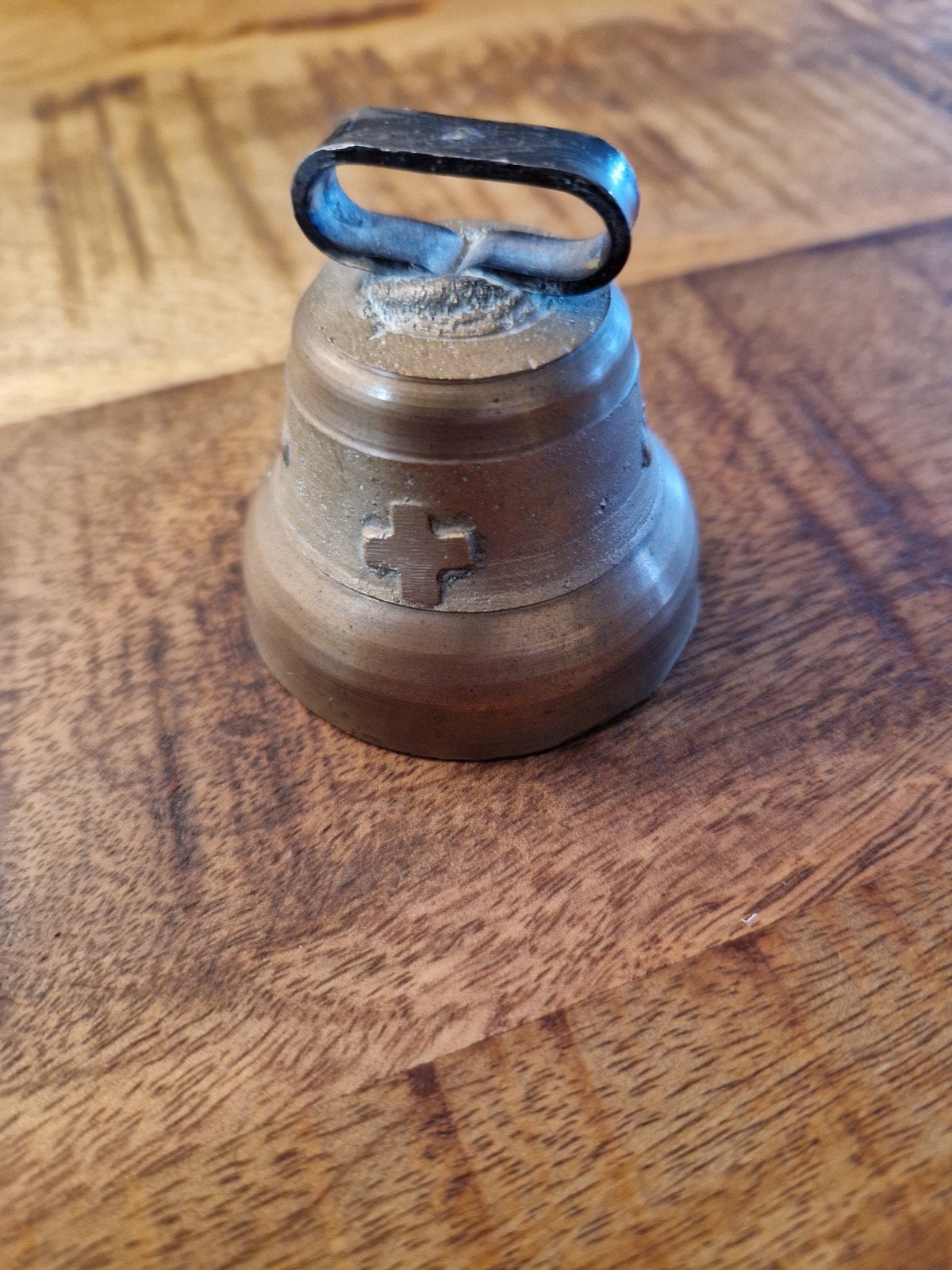Bronzen bel met Zwitsers kruis, Ophalen of Verzenden
