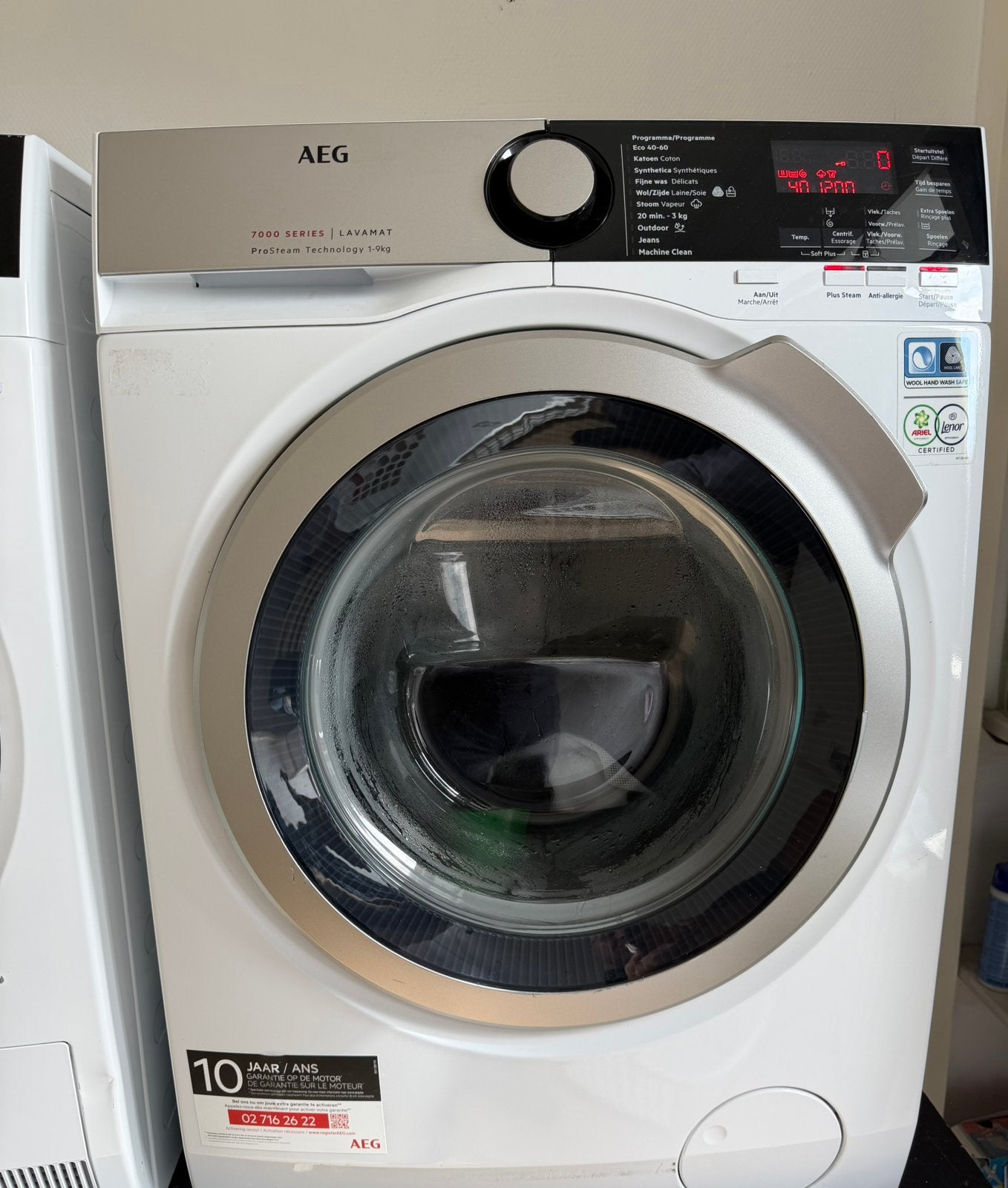 Aeg wasmachine, perfect functionerend, Witgoed en Apparatuur, Wasmachines, Ophalen, 1200 tot 1600 toeren, 8 tot 10 kg, Zo goed als nieuw