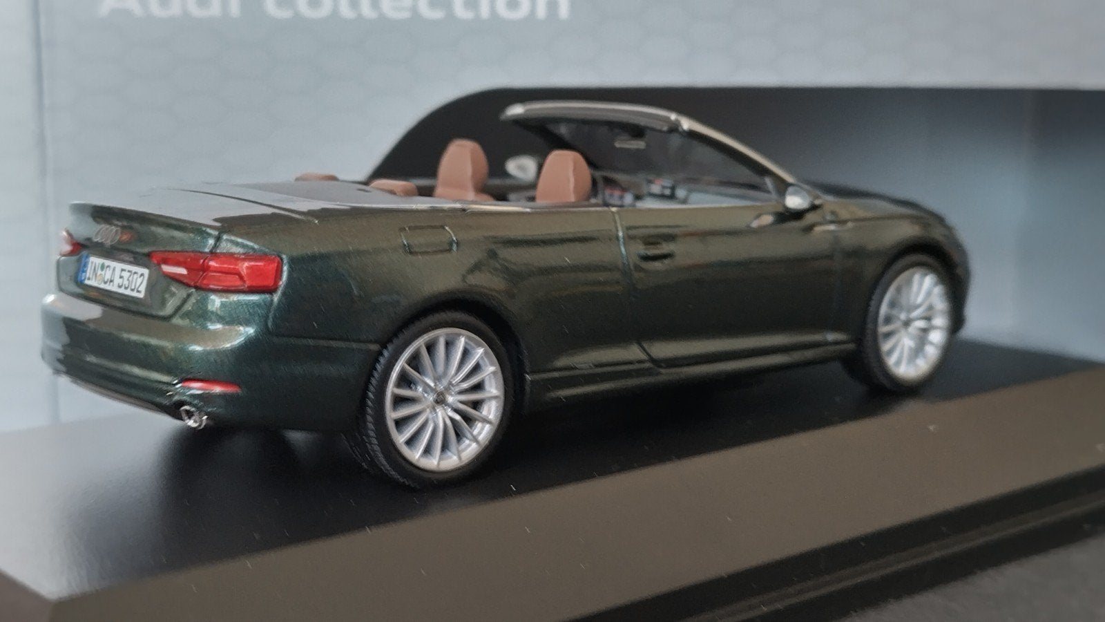 Audi A5 Cabrio Gotland Green 1:43 Spark Pol, Overige merken, Auto, Verzenden, Nieuw