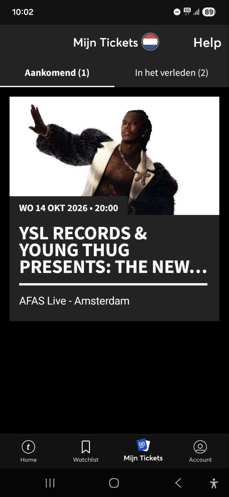 Young thug concert, Eén persoon, Juli