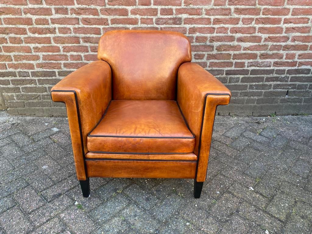 Nieuwstaat !! Schapen leren Lounge Atelier Wales fauteuil, Ophalen