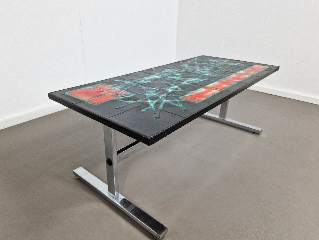J. Belarti | Keramiek Tegeltafel 1970s, Ophalen, Gebruikt, 100 tot 150 cm, -