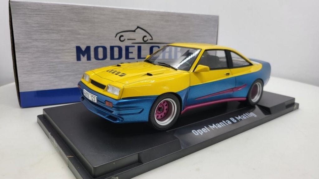 Opel Manta B Mattig Yellow/Blue, Overige merken, MCG, Auto, Nieuw