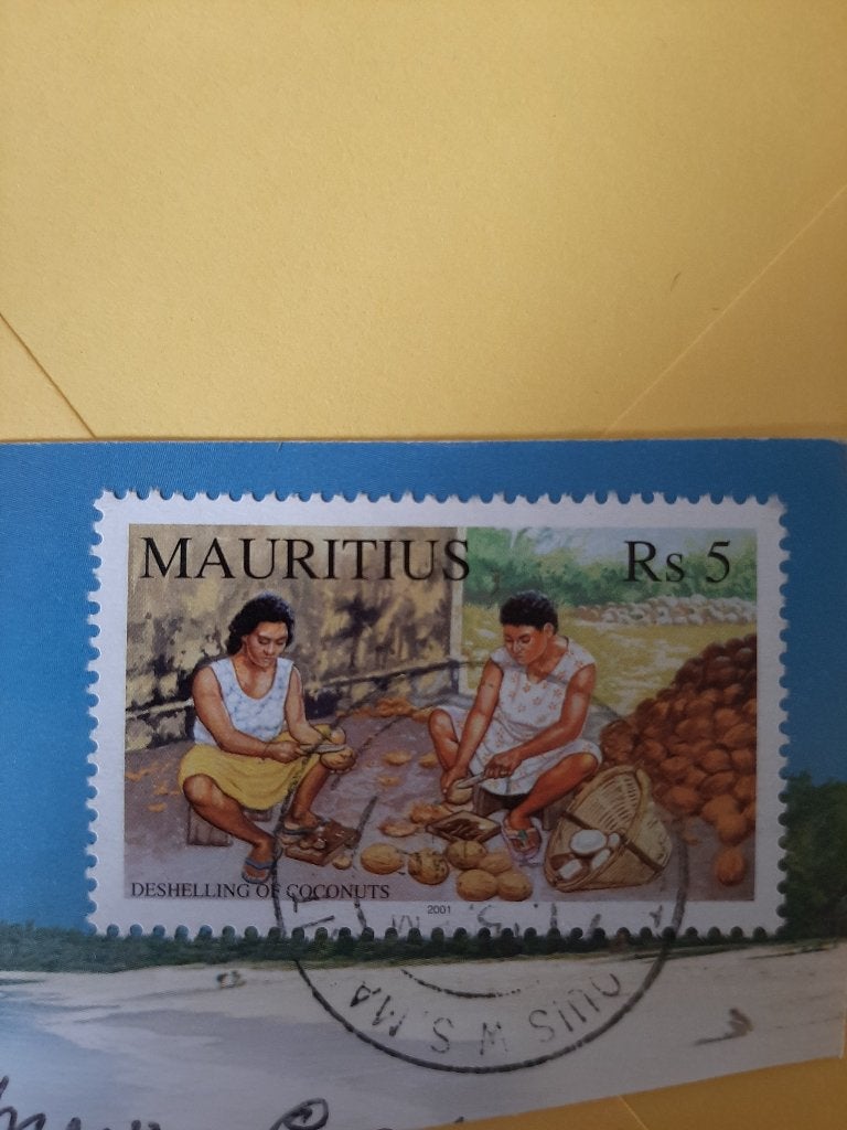 2001 Mauritius kokosnoten, Postzegels en Munten, Postzegels | Afrika, Verzenden, Overige landen, Gestempeld