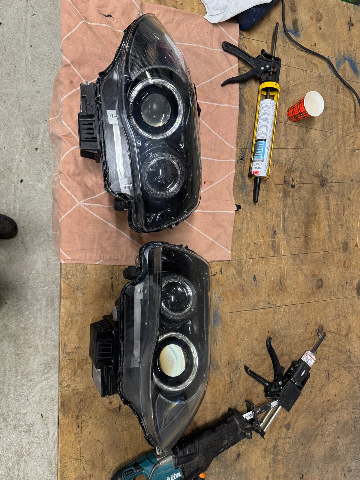 BMW 1 Serie E87 E81 E82 E88 Bi-Xenon Koplampen, Ophalen, Gebruikt, BMW