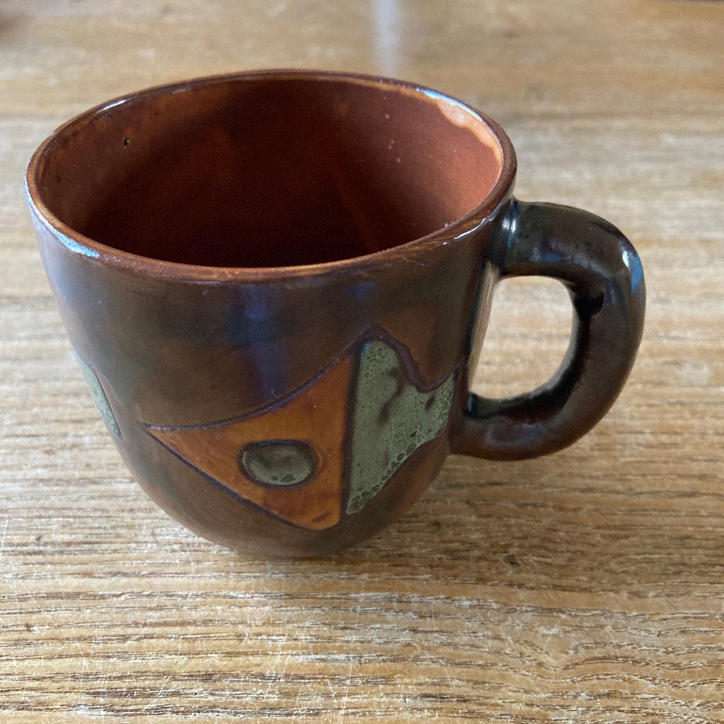 Vintage Henk Potters keramiek aardewerk mok beker vis vissen, Ophalen of Verzenden