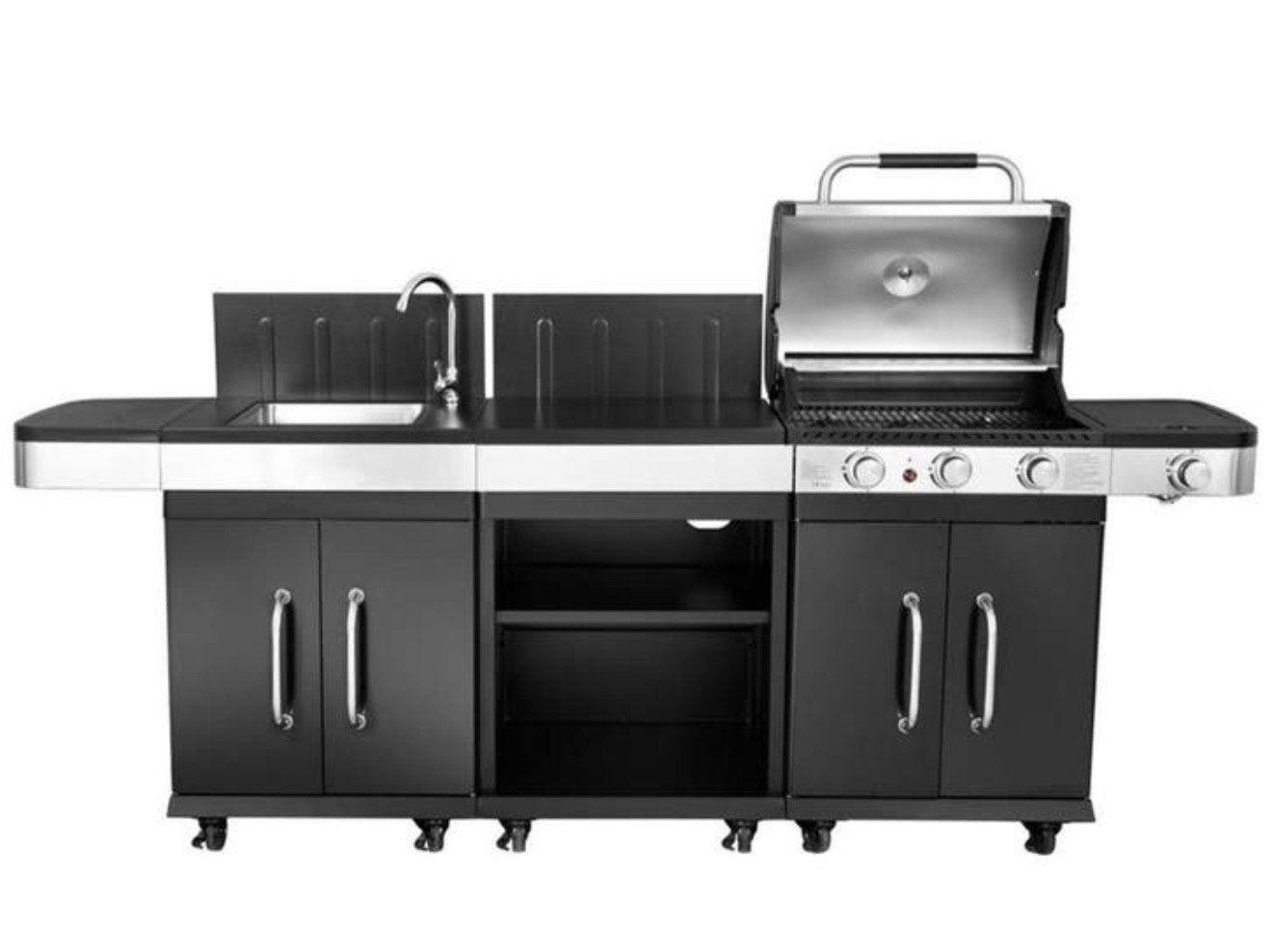 Nieuw! Complete buitenkeuken incl gas bbq, Tuin en Terras, Ophalen of Verzenden, Nieuw, Gas, Vrijstaand