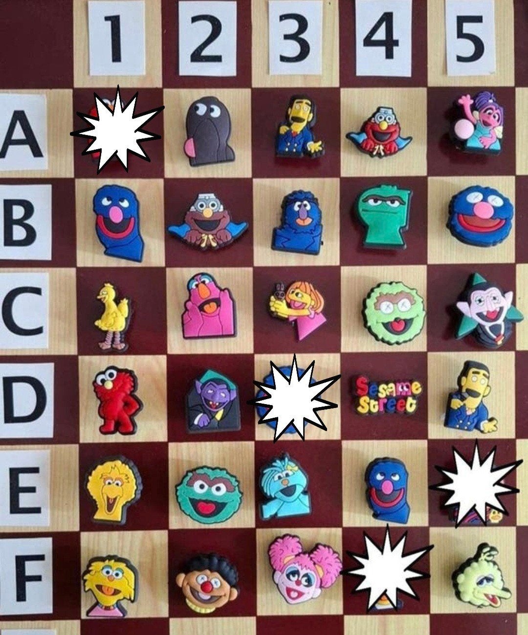 19: Sesamstraat Schoenbedels Charms voor de Crocs, Ophalen of Verzenden, Zo goed als nieuw