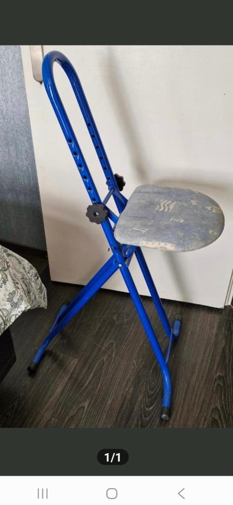 Verstelbare ergonomische kruk/stoel ⁸, Gebruikt, Blauw, Ophalen of Verzenden, Stof