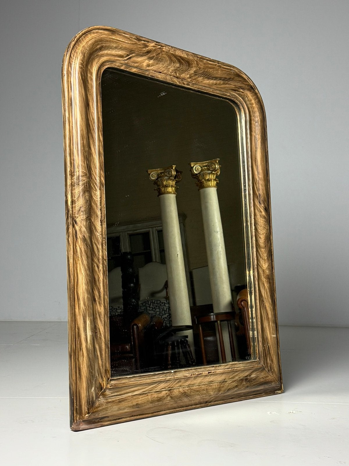 Faux Bois spiegel Louis Philippe