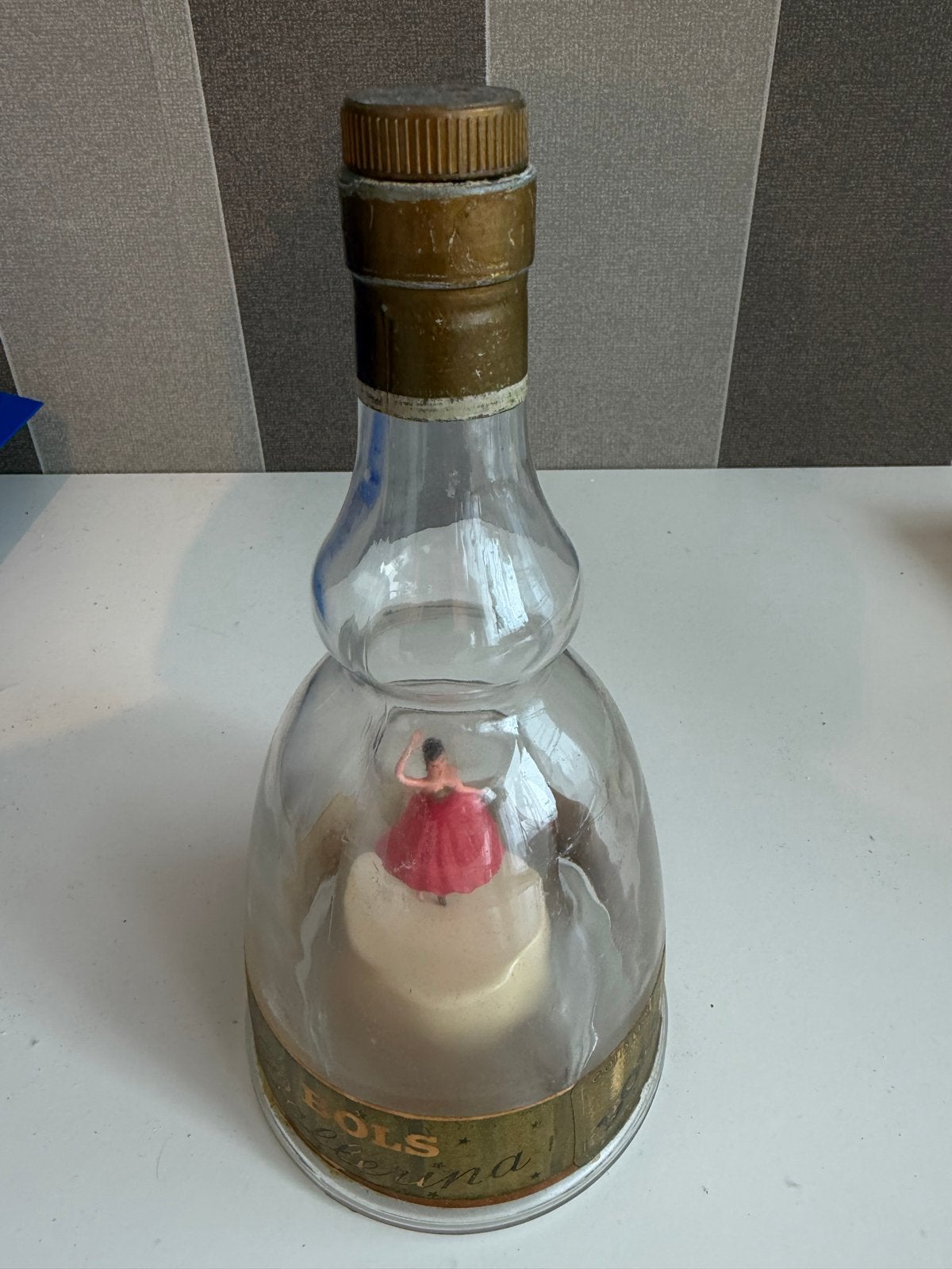 Vintage Bols Ballerina Muziekdoos Fles - Le Bleu Danube, Ophalen of Verzenden