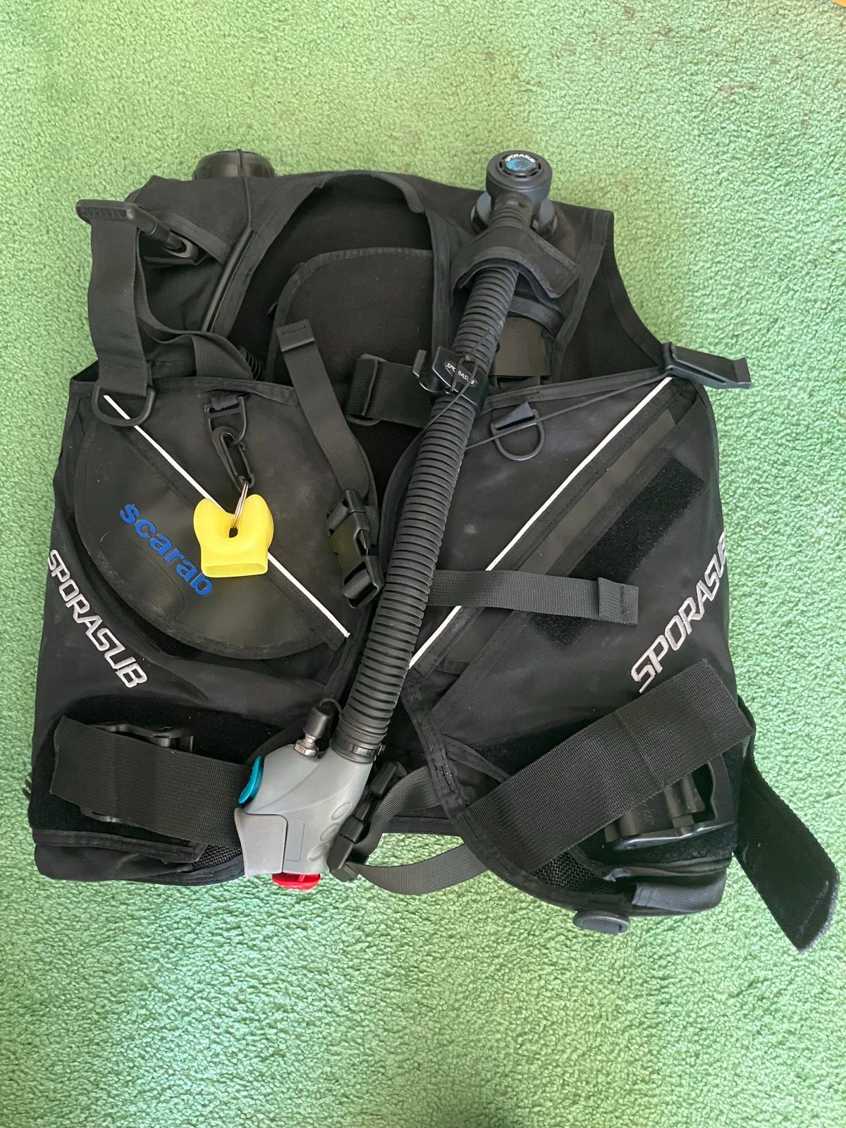 Complete Duikuitrusting: Trimvest, Vinnen en Computer, Watersport en Boten, Ophalen of Verzenden, Gebruikt, Trimvest of Wing