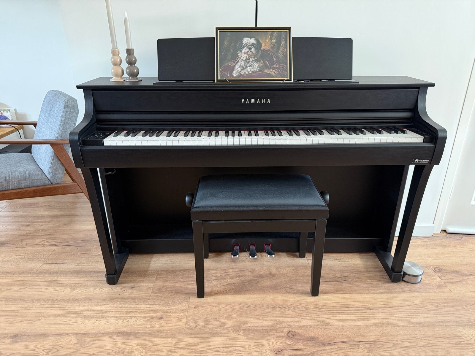 Yamaha Clavinova CLP845B zwart - Zo goed als nieuw, Ophalen, Zwart, Digitaal, Zo goed als nieuw