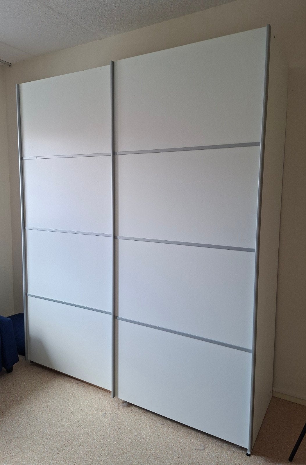Kledingkast schuifdeurkast twee schuifdeuren H223x78x182cm, Ophalen, Gebruikt, 50 tot 75 cm, 200 cm of meer
