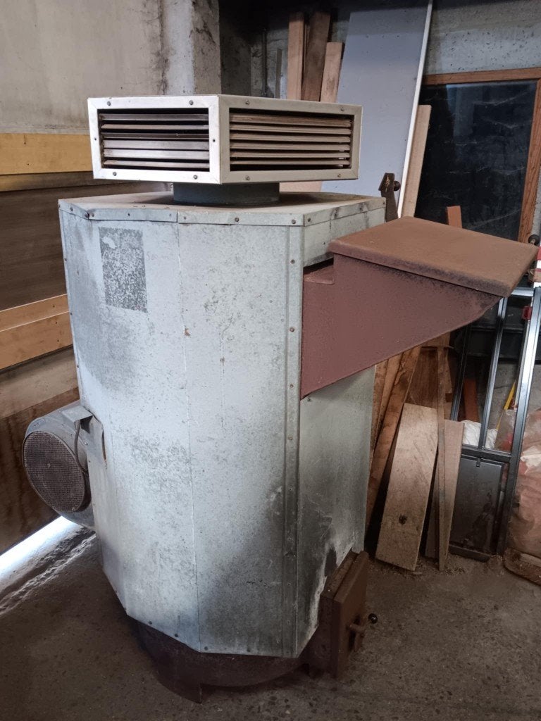 Kachel met ventallie 220 volt, Ophalen, Hout, Inbouw, Houtkachel