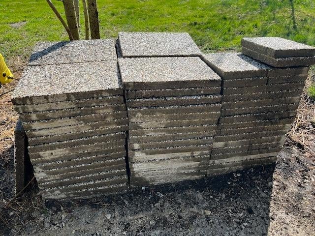 grindtegel 60x40x5 cm ophalen, Ophalen, Gebruikt, 10 m² of meer, Beton