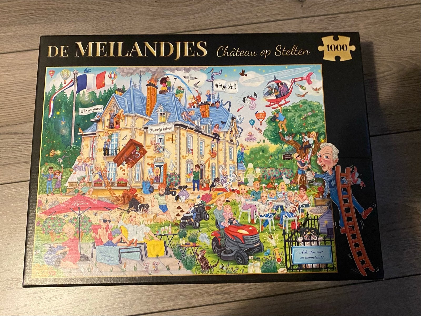 De Meilandjes Château op Stelten 1000 stukjes puzzel, Ophalen of Verzenden, 500 t/m 1500 stukjes, Zo goed als nieuw, Legpuzzel